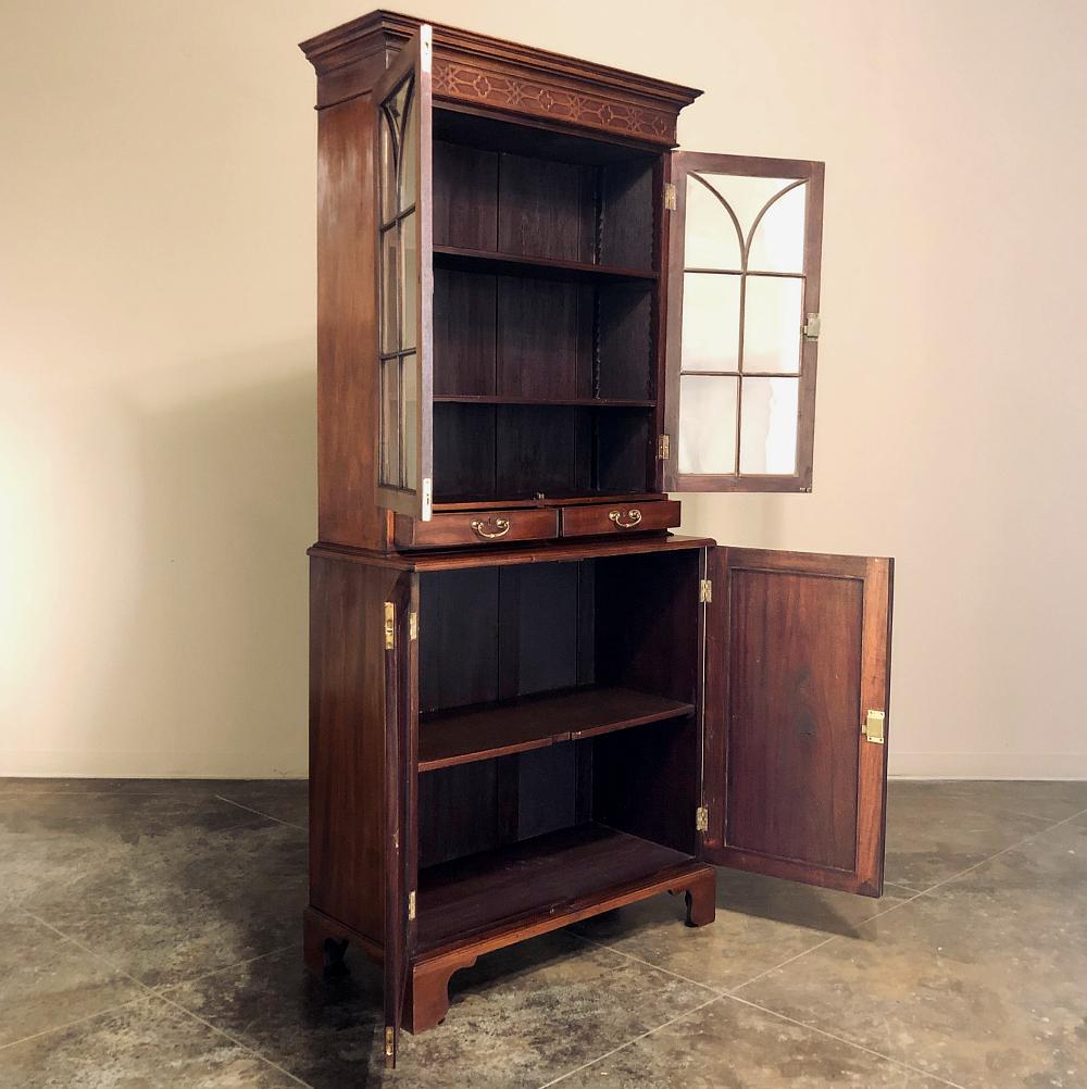19th Century English Mahogany Bookcase 2