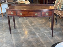 19th-Century English Mahogany Bowfront Server