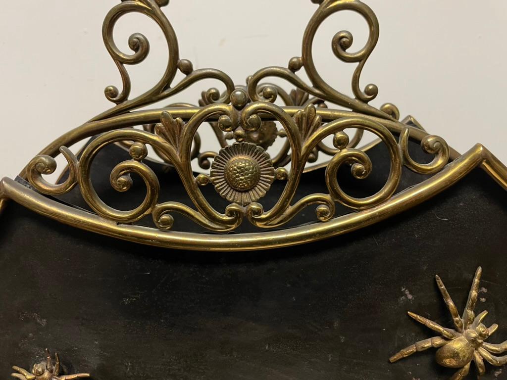 19th Century English Mahogany Brass And Steel Magazine Rack   For Sale 11