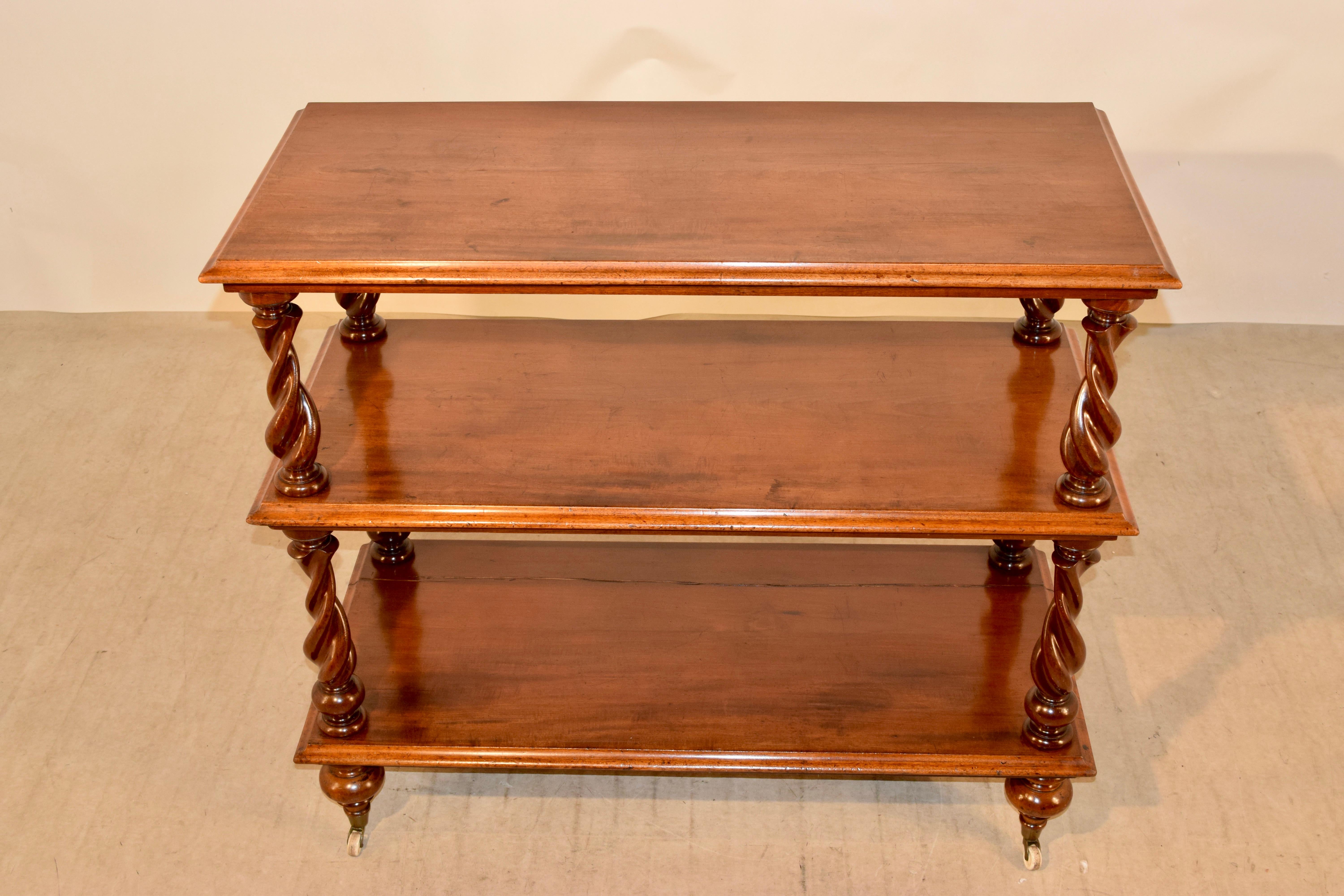 19th Century English Mahogany Buffet 2