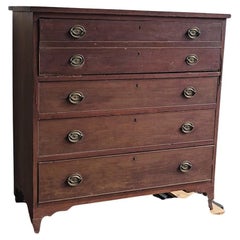 19th Century English Mahogany Butler's Desk Unrestored - Restoration in Progress