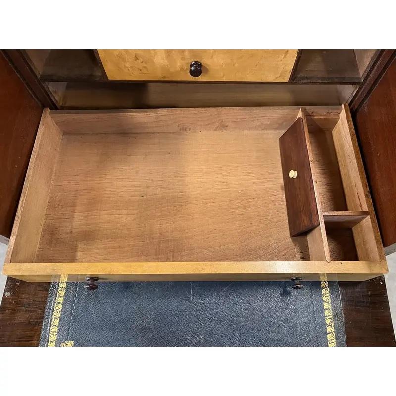 19th Century English Mahogany Campaign Secretary / Chest of Drawers For Sale 5