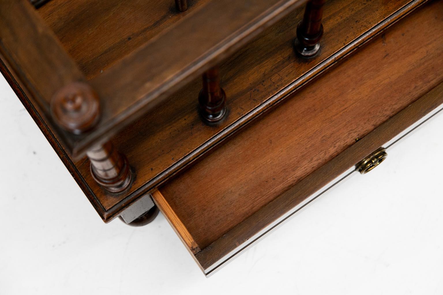 19th Century English Mahogany Canterbury 2