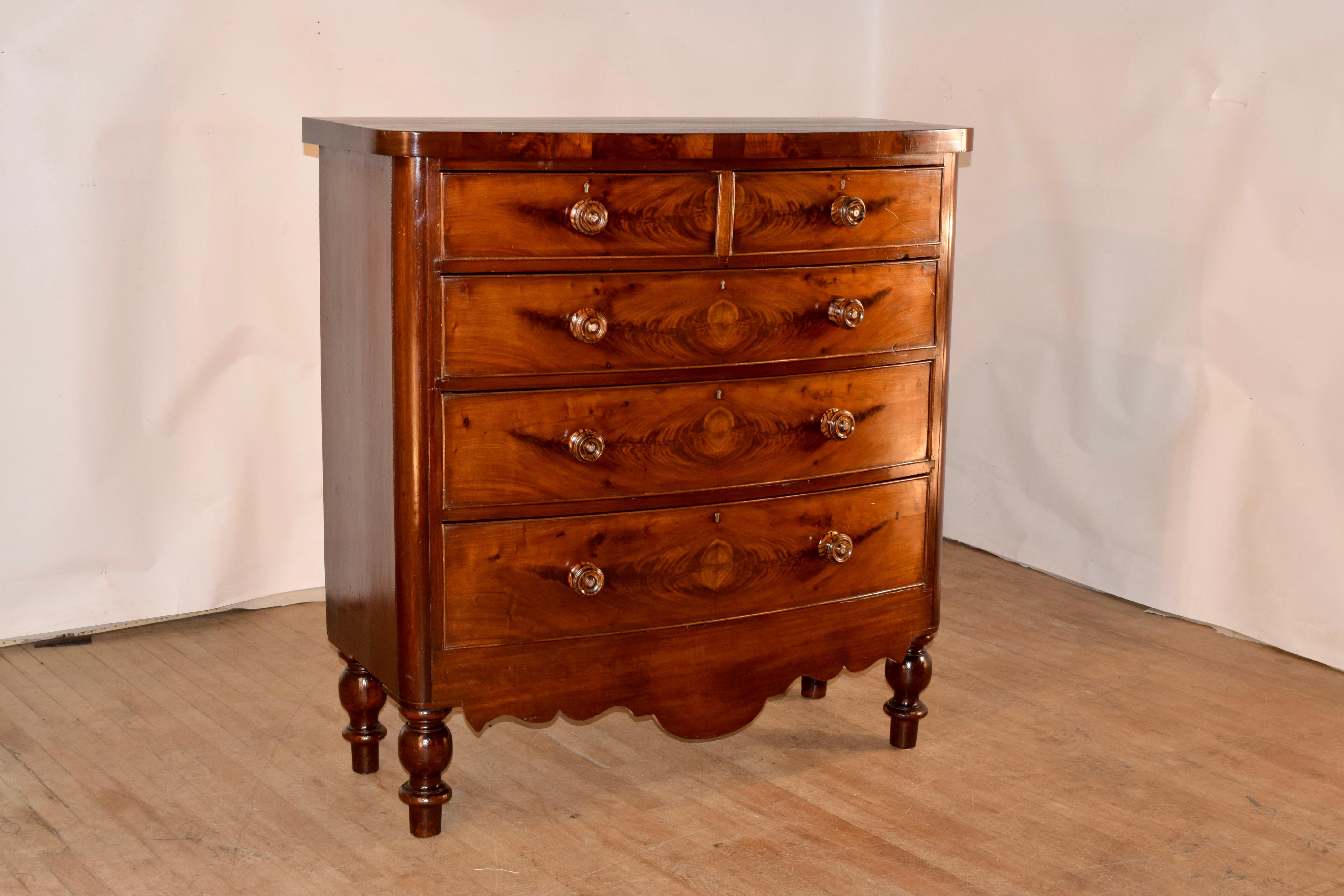 Victorian 19th Century English Mahogany Chest For Sale