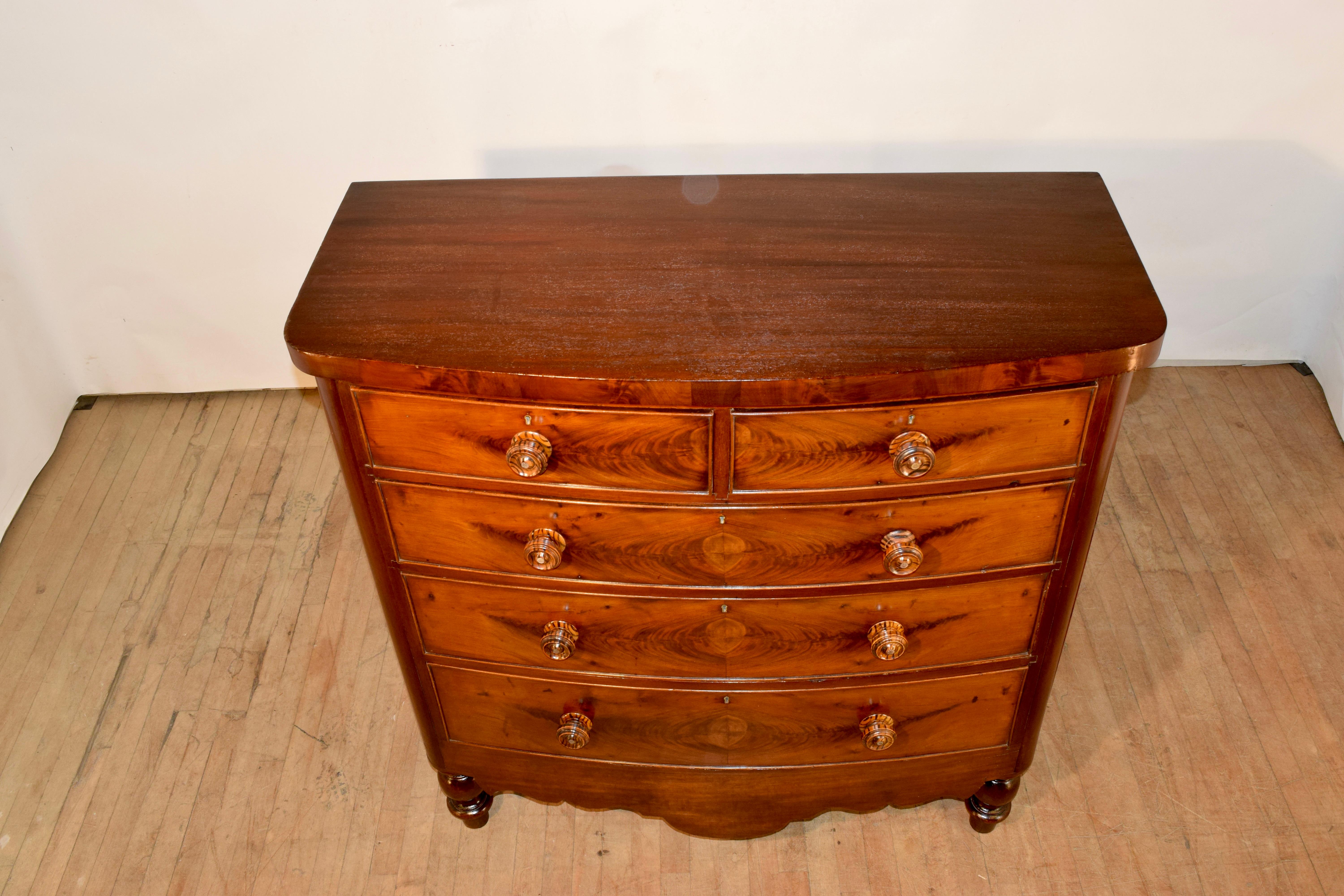 19th Century English Mahogany Chest For Sale 2