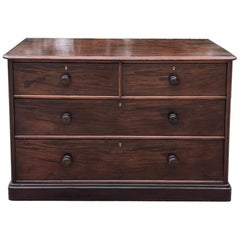 Antique 19th Century English Mahogany Chest of Drawers by Hobbs & Co.