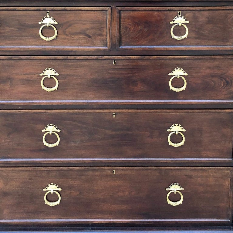 Late 19th Century 19th Century English Mahogany Chest of Drawers For Sale