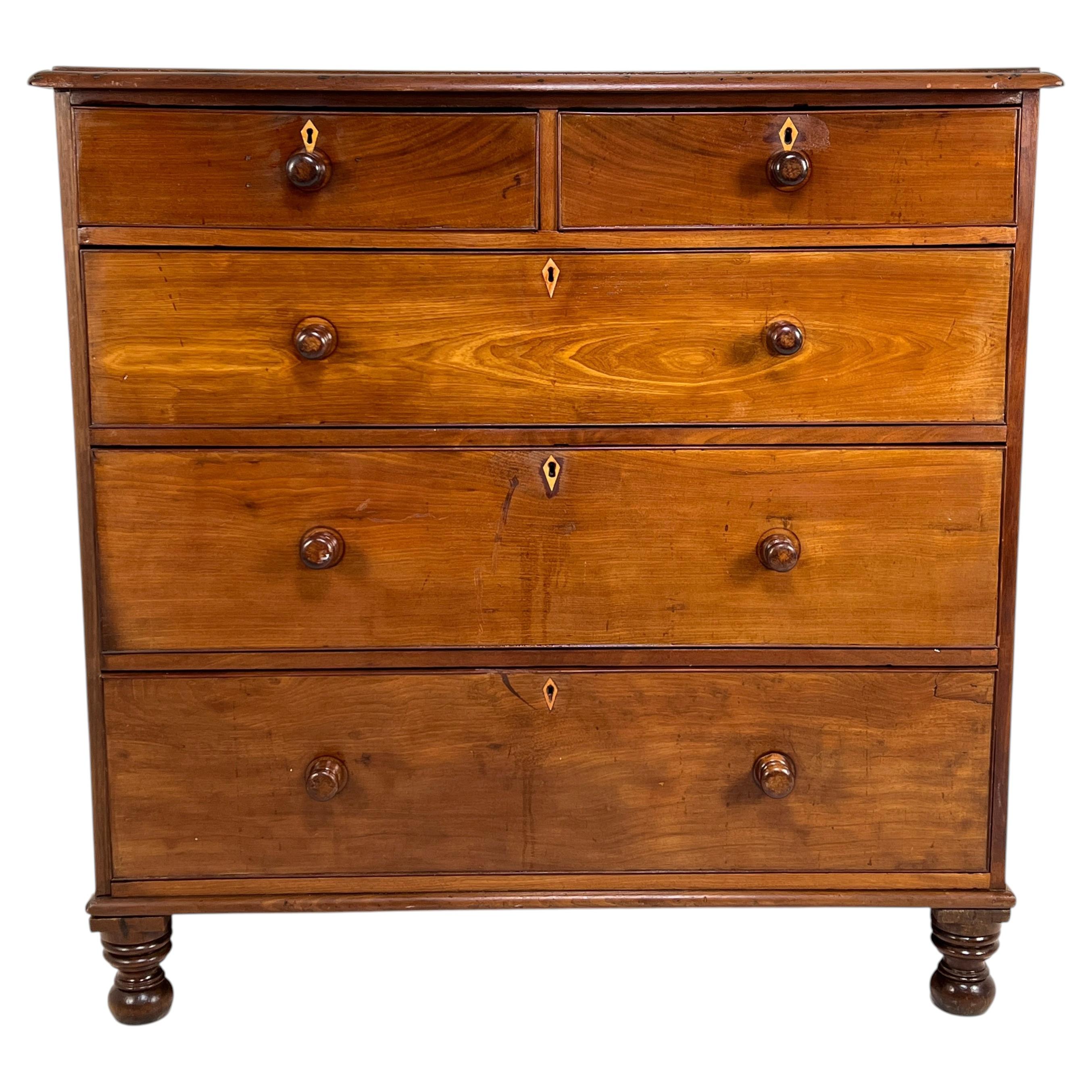 19th Century English Mahogany Chest of Drawers