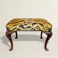 Banc de style Chippendale en acajou anglais du 19e siècle