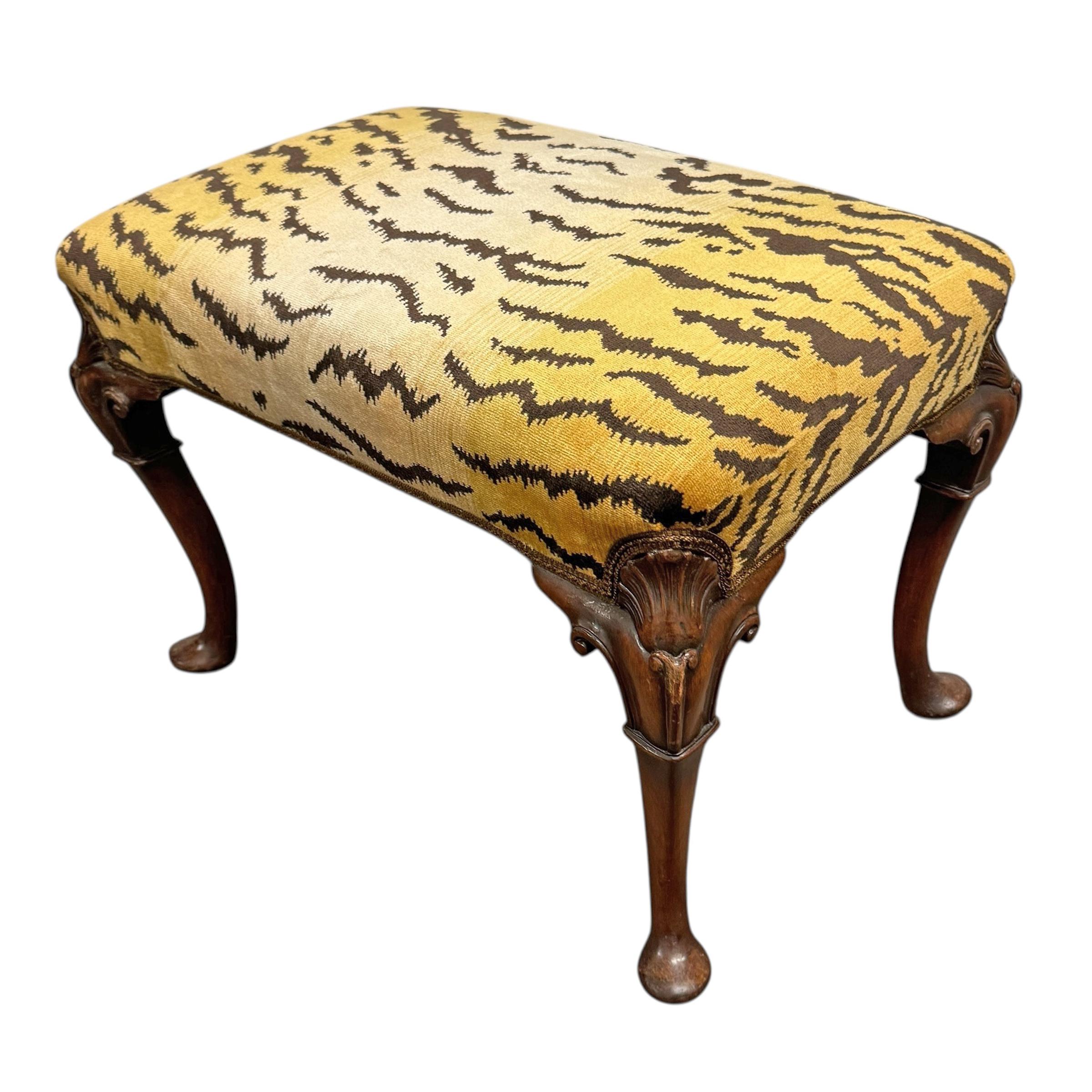 Acajou Banc de style Chippendale en acajou anglais du 19e siècle en vente