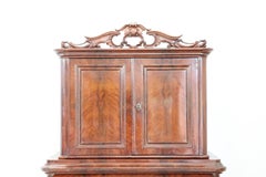19th Century English Mahogany Commode or Tall Chest of Drawers, 1850s