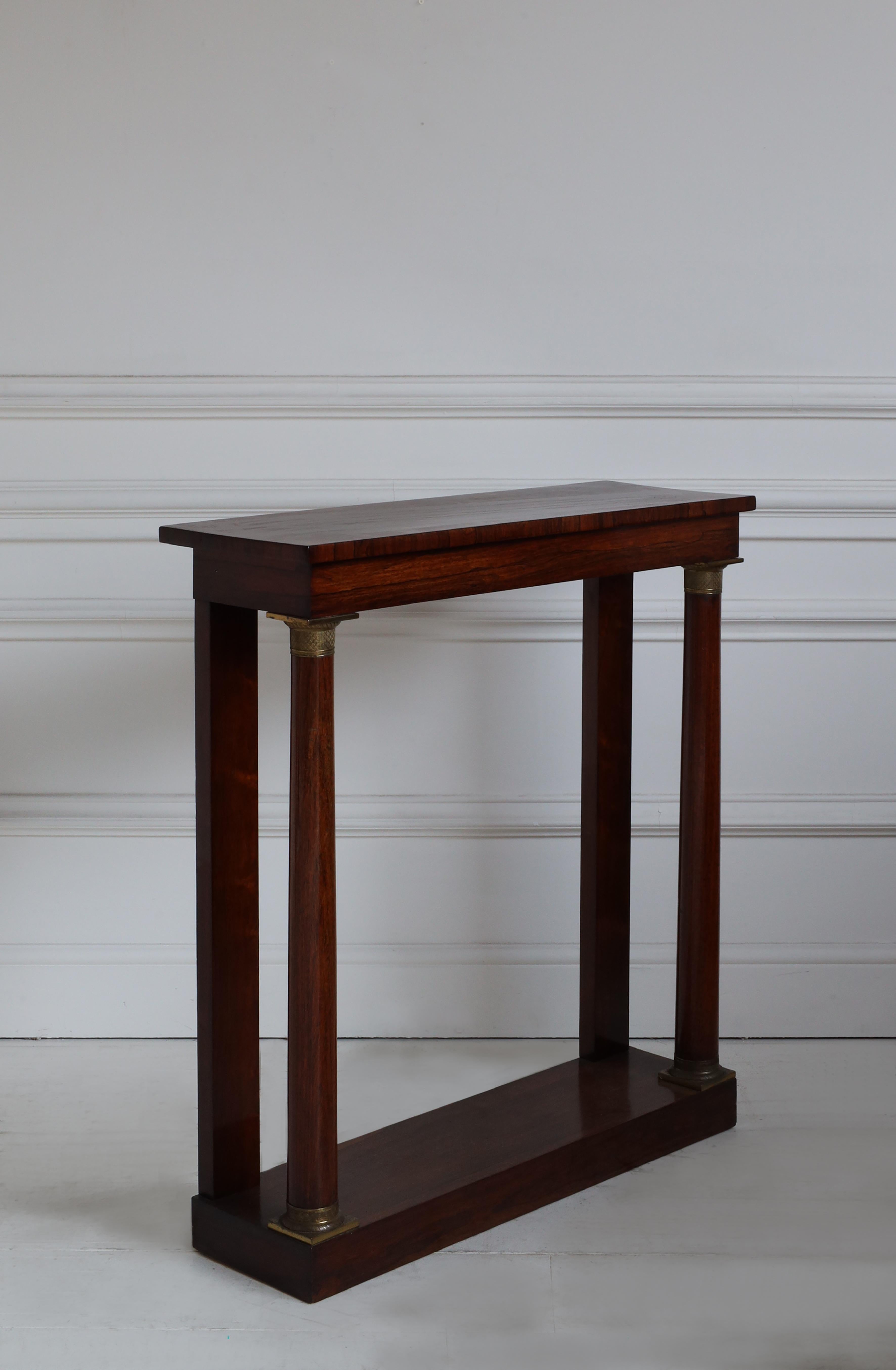 19th Century English Mahogany Console In Good Condition For Sale In London, GB