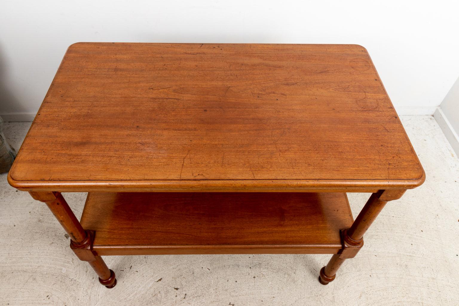 19th Century English Mahogany Console Table In Good Condition For Sale In Stamford, CT