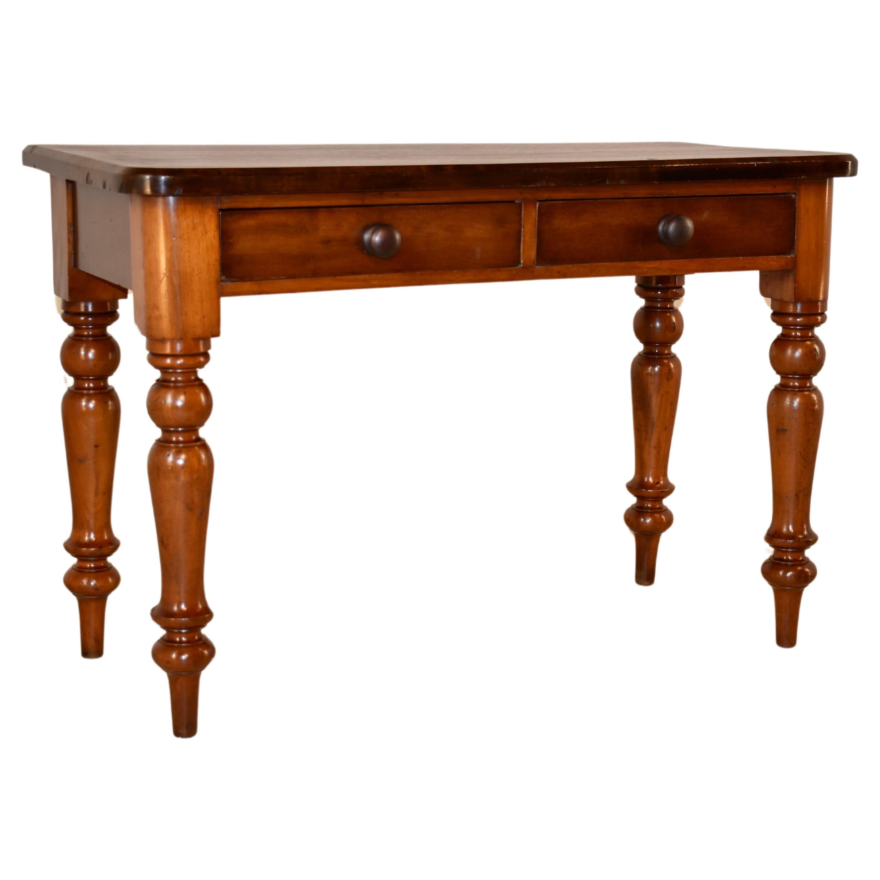 Table console anglaise en acajou du 19e siècle