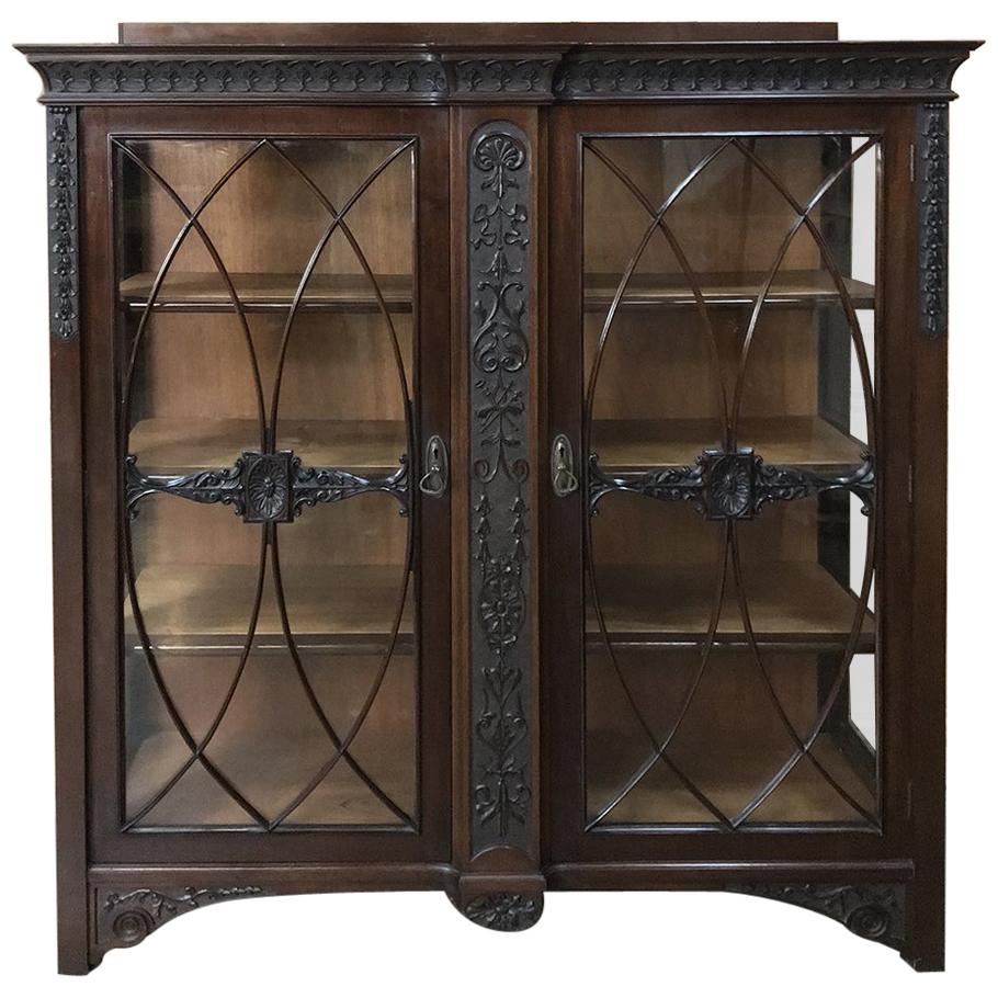 English Bookcase, Curio, China, Display, Vitrine 19th century