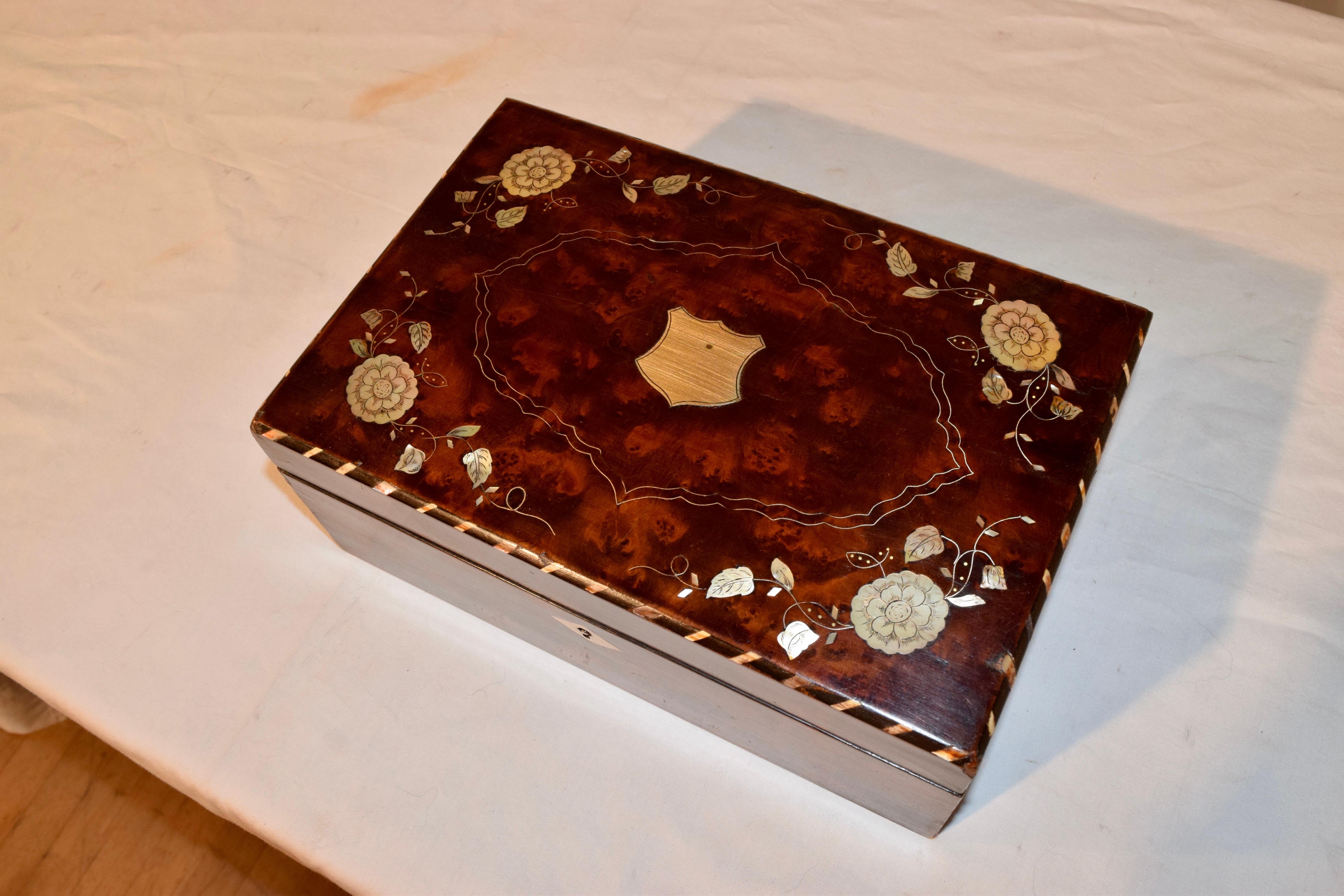 19th Century English Mahogany Dresser Box 5