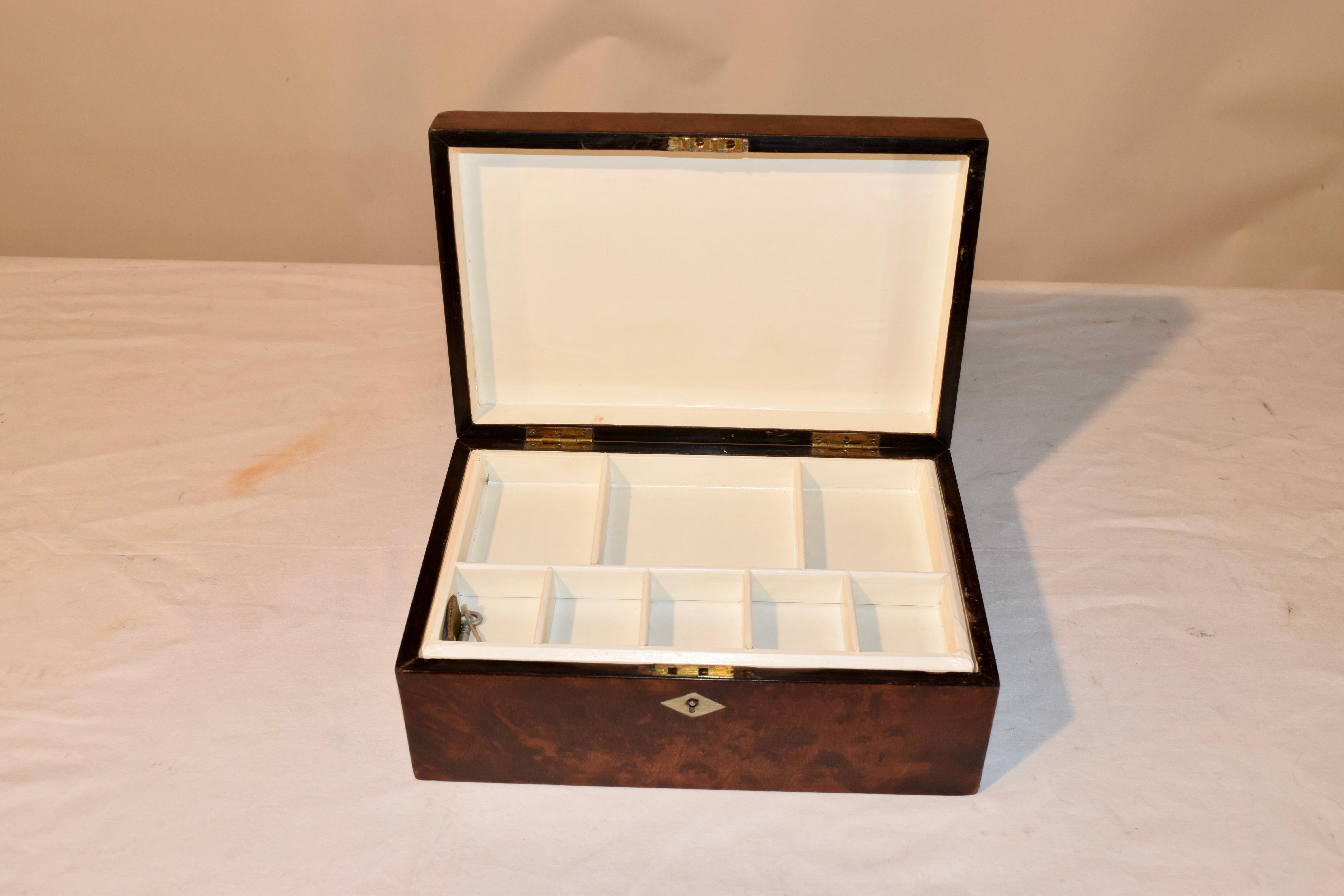 19th Century English Mahogany Dresser Box 6