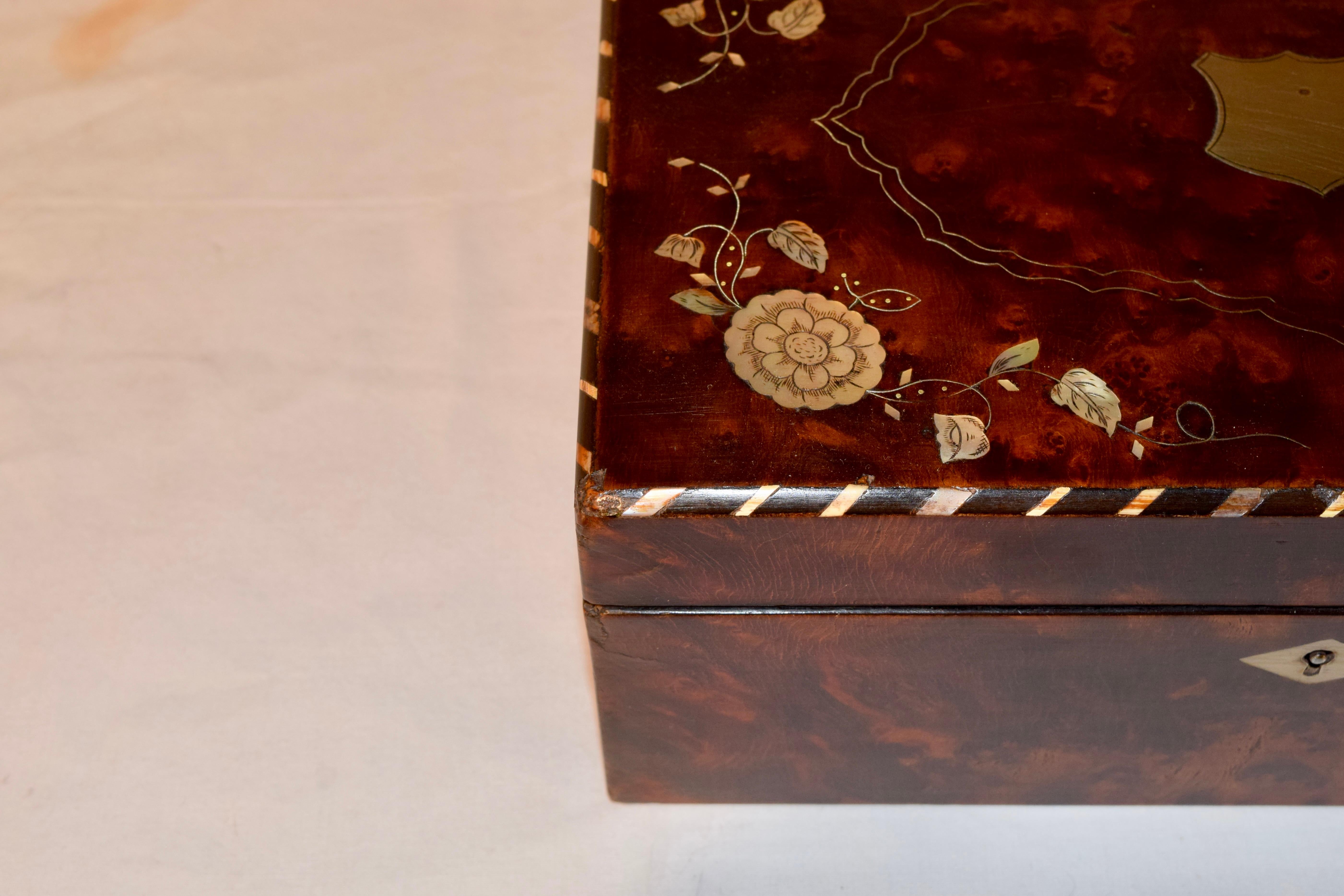 19th Century English Mahogany Dresser Box 2