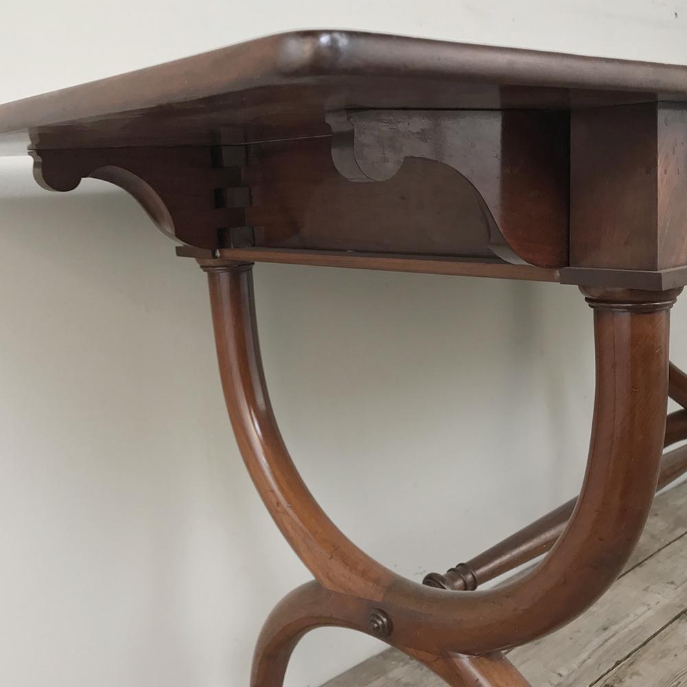 19th Century English Mahogany Drop Leaf Desk, Table 5