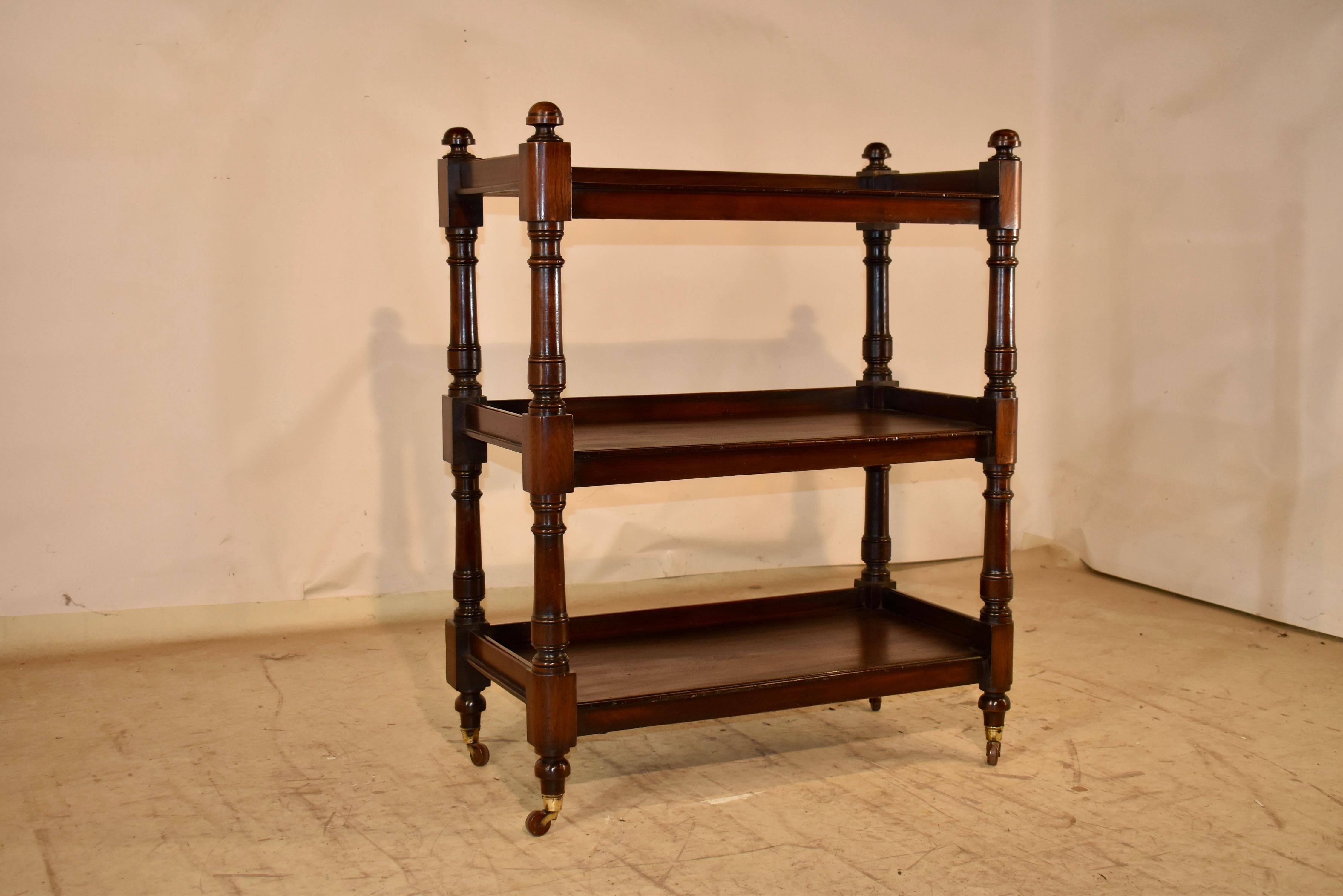 Inglese Montavivande inglese in mogano del XIX secolo in vendita
