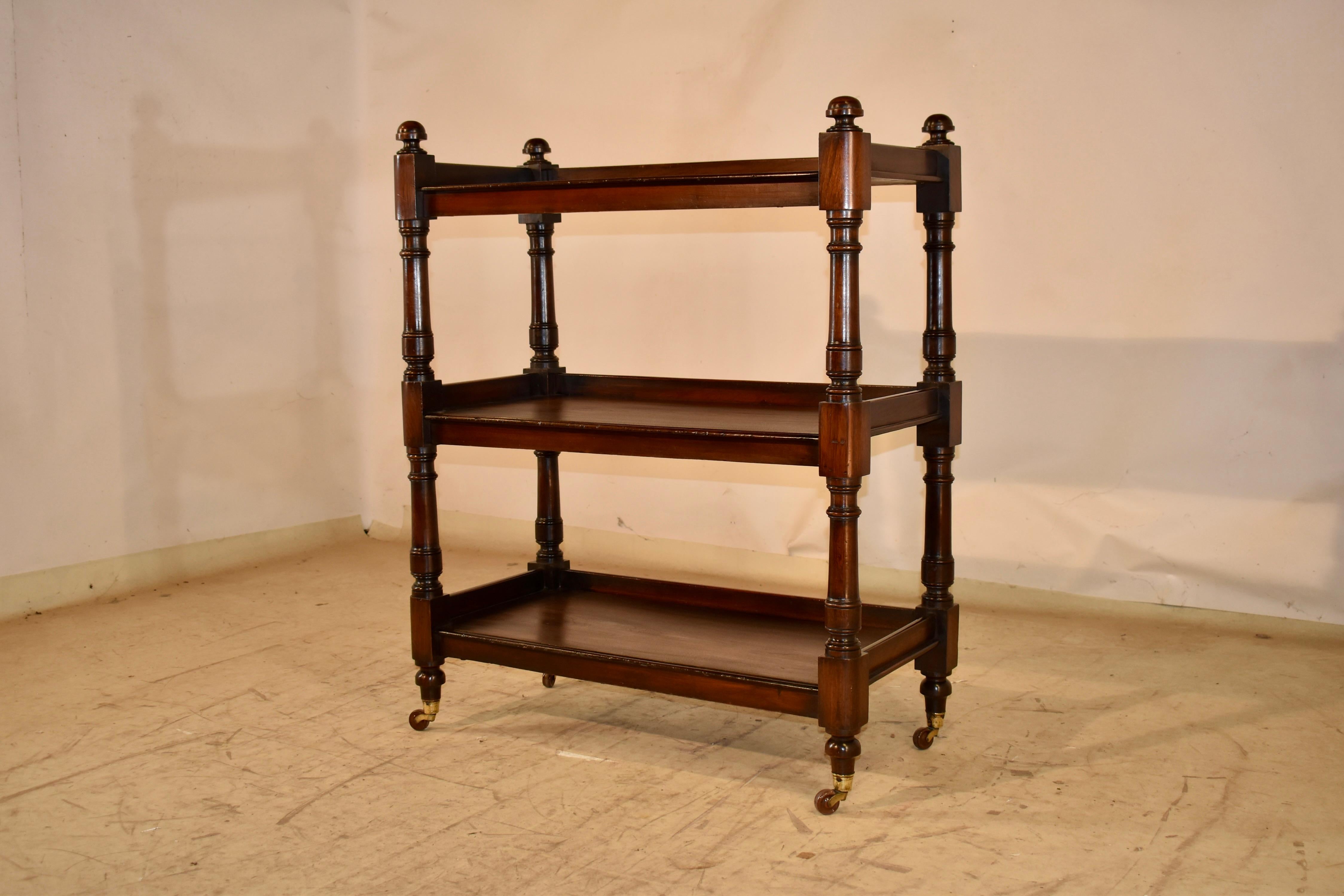 Montavivande inglese in mogano del XIX secolo In condizioni buone in vendita a High Point, NC