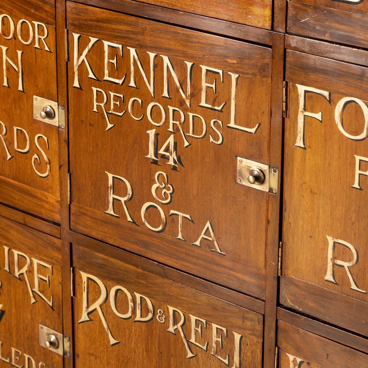 19th Century English Mahogany Estate Office Lockers, c.1890 In Good Condition For Sale In Royal Tunbridge Wells, Kent