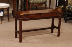 19th Century English Mahogany Gun Case with Stand