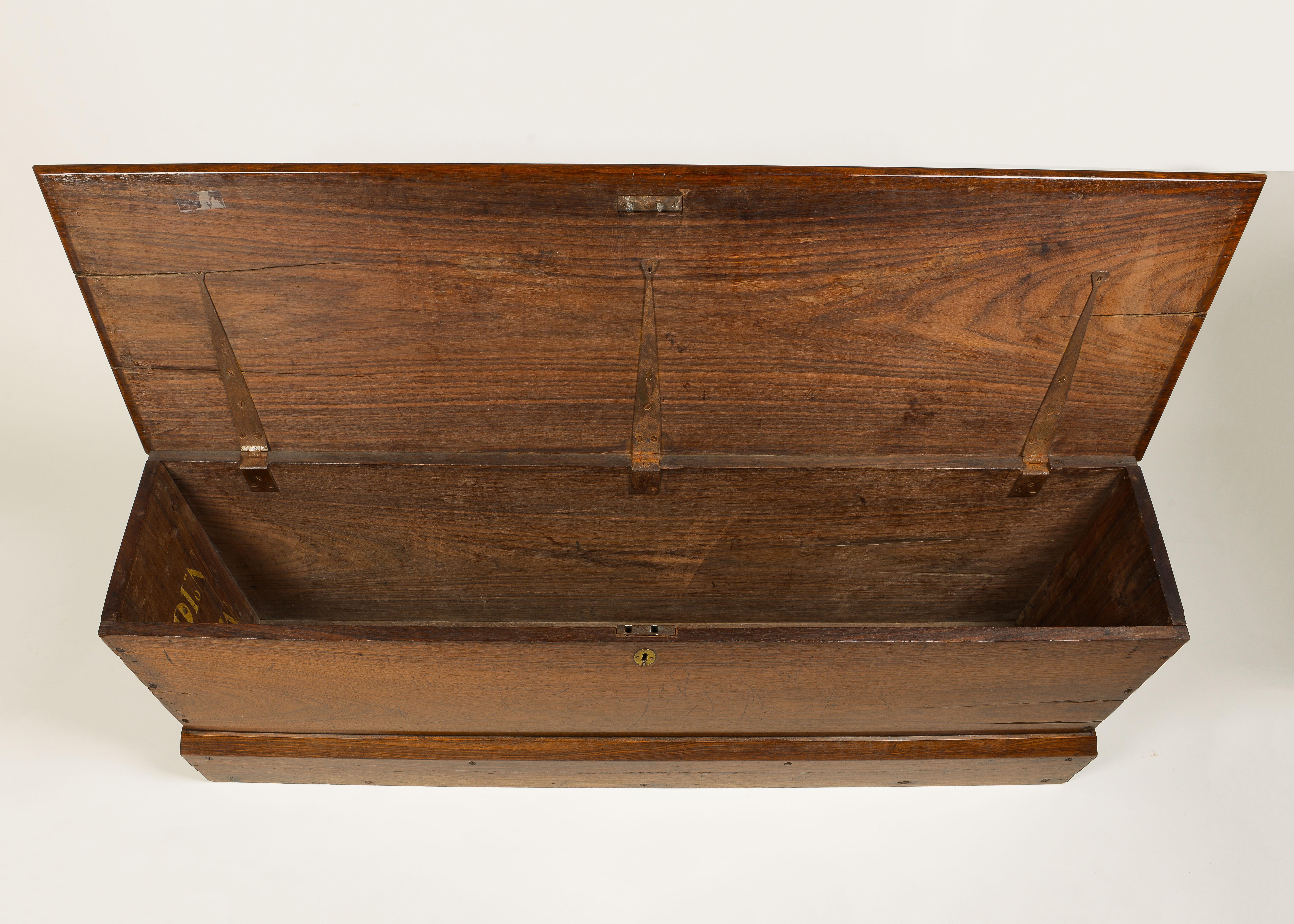 Georgian 19th Century English Mahogany Gun Chest Made for the East India Company