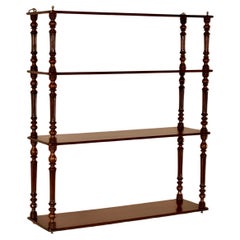 19th Century English Mahogany Hanging Shelf