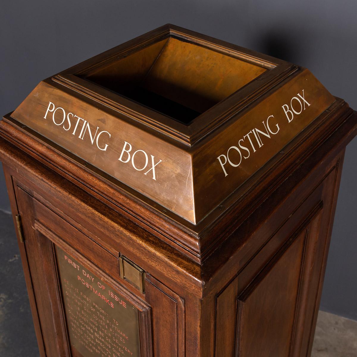 19th Century English Mahogany Indoor Post Box, c.1880 7