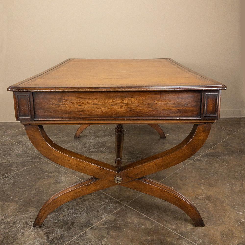 19th Century English Mahogany Leather Top Desk 5