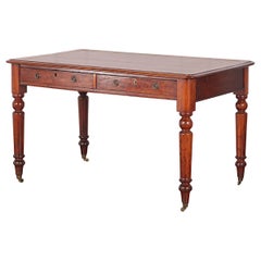 19th Century English Mahogany Library Table