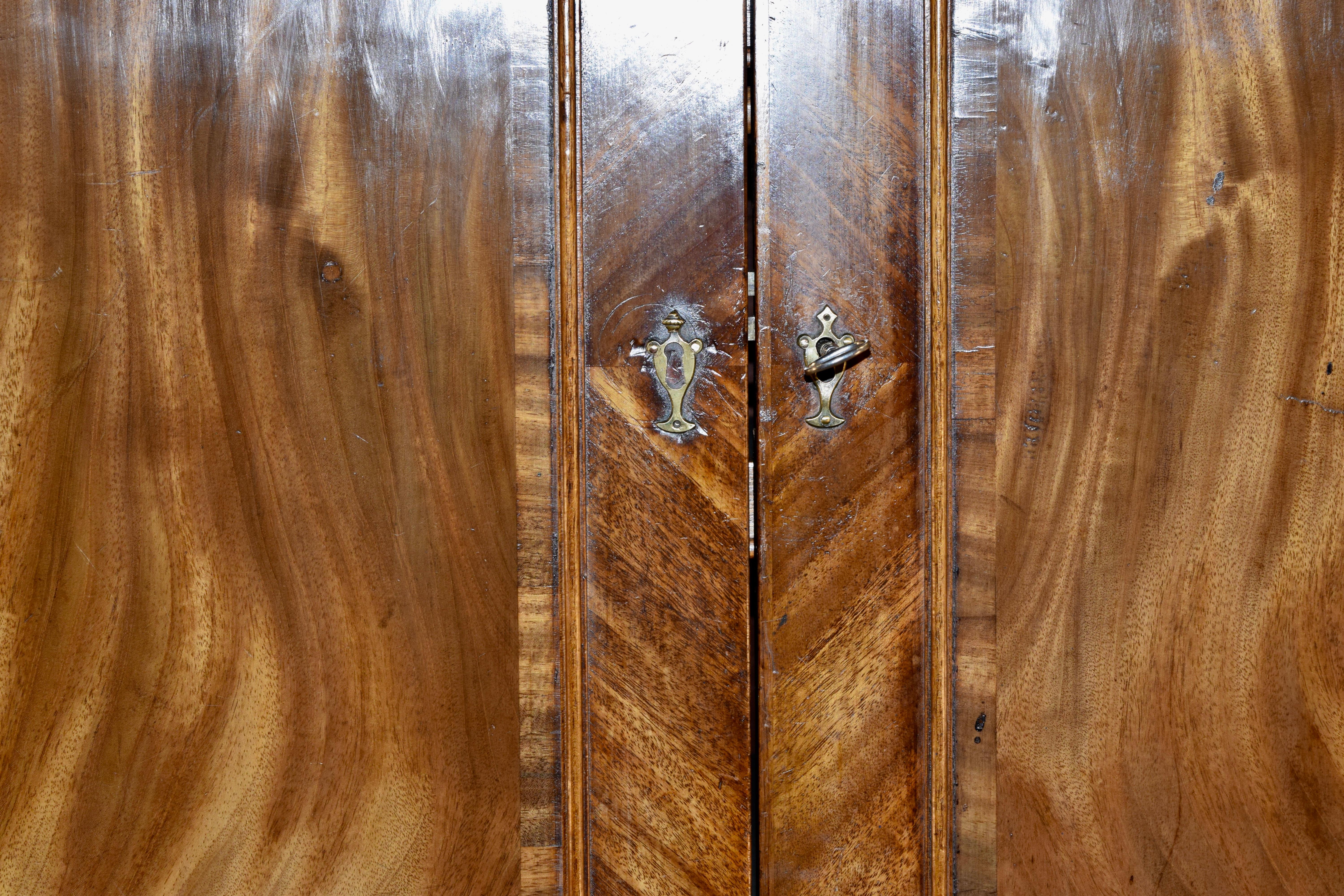 19th Century English Mahogany Linen Press 7