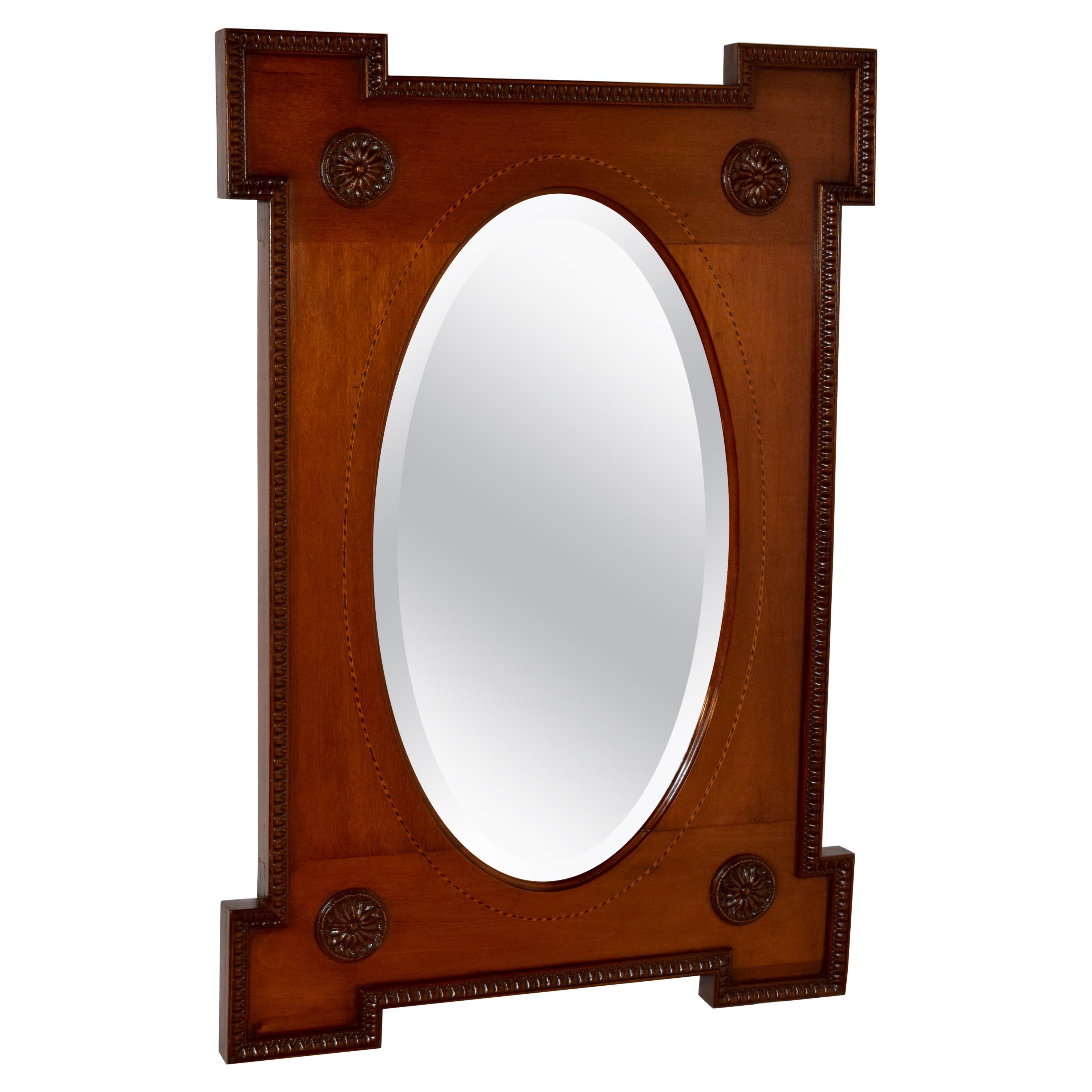 19th Century English Mahogany Mirror