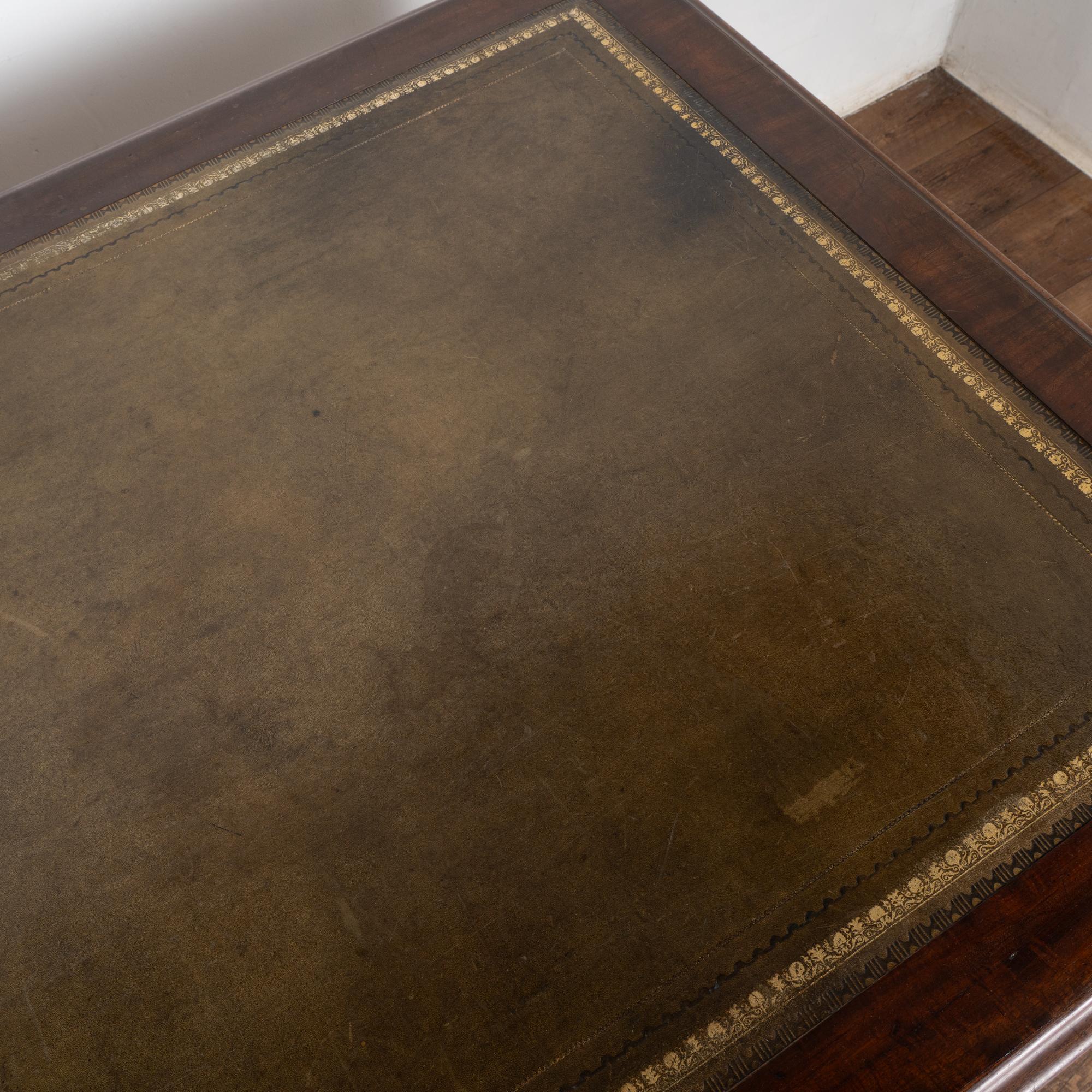 19th Century English Mahogany Partners Desk 3
