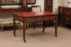 19th Century English Mahogany Partners’ Desk / Writing Table