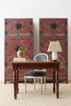 19th Century English Mahogany Privacy Desk Writing Table