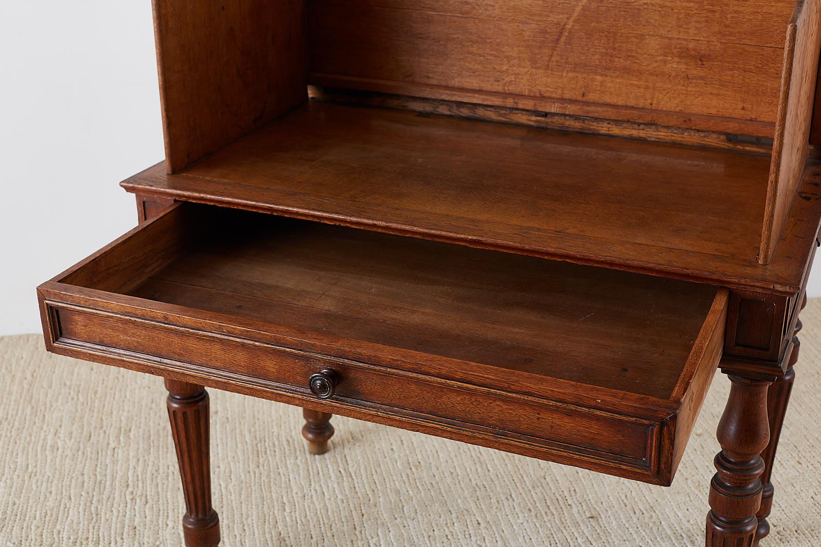 Regency 19th Century English Mahogany Privacy Desk Writing Table