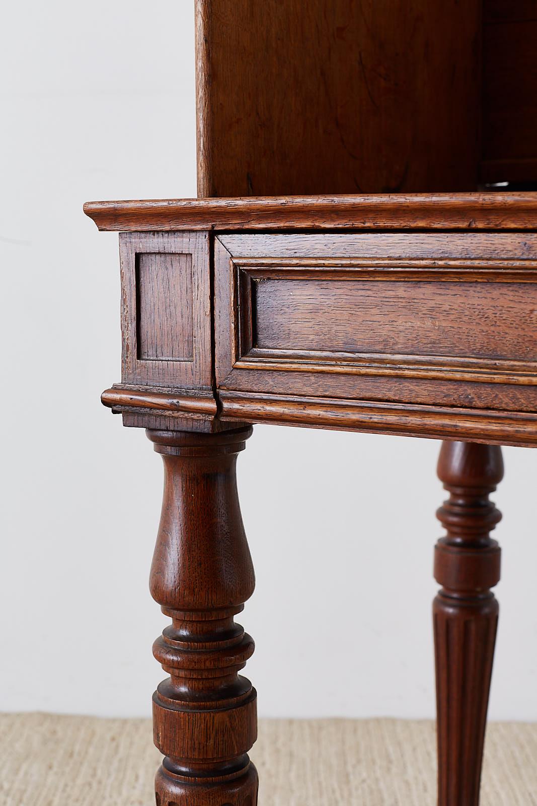 Hand-Crafted 19th Century English Mahogany Privacy Desk Writing Table