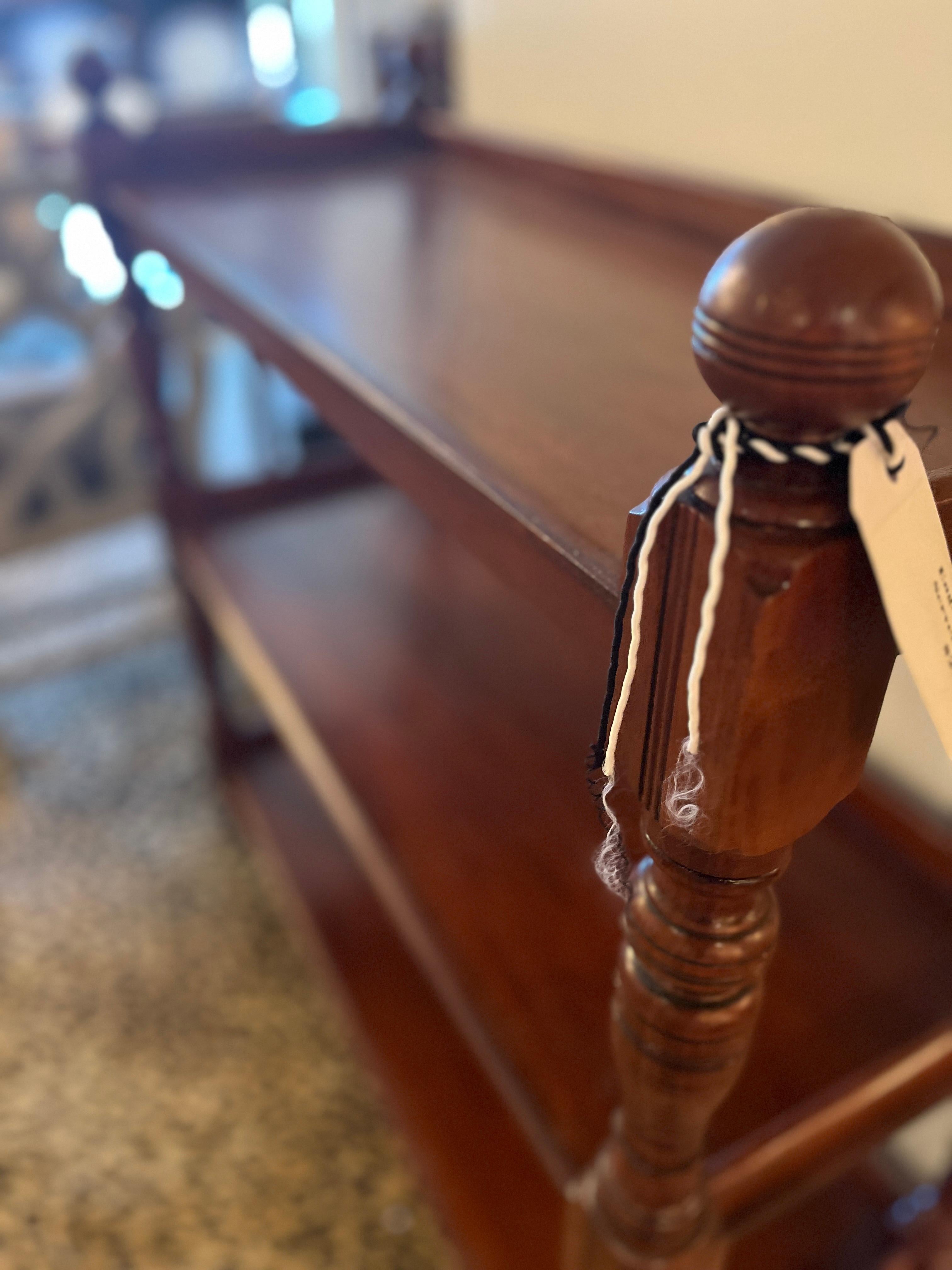 19th Century English Mahogany Server on Wheels In Good Condition For Sale In Scottsdale, AZ