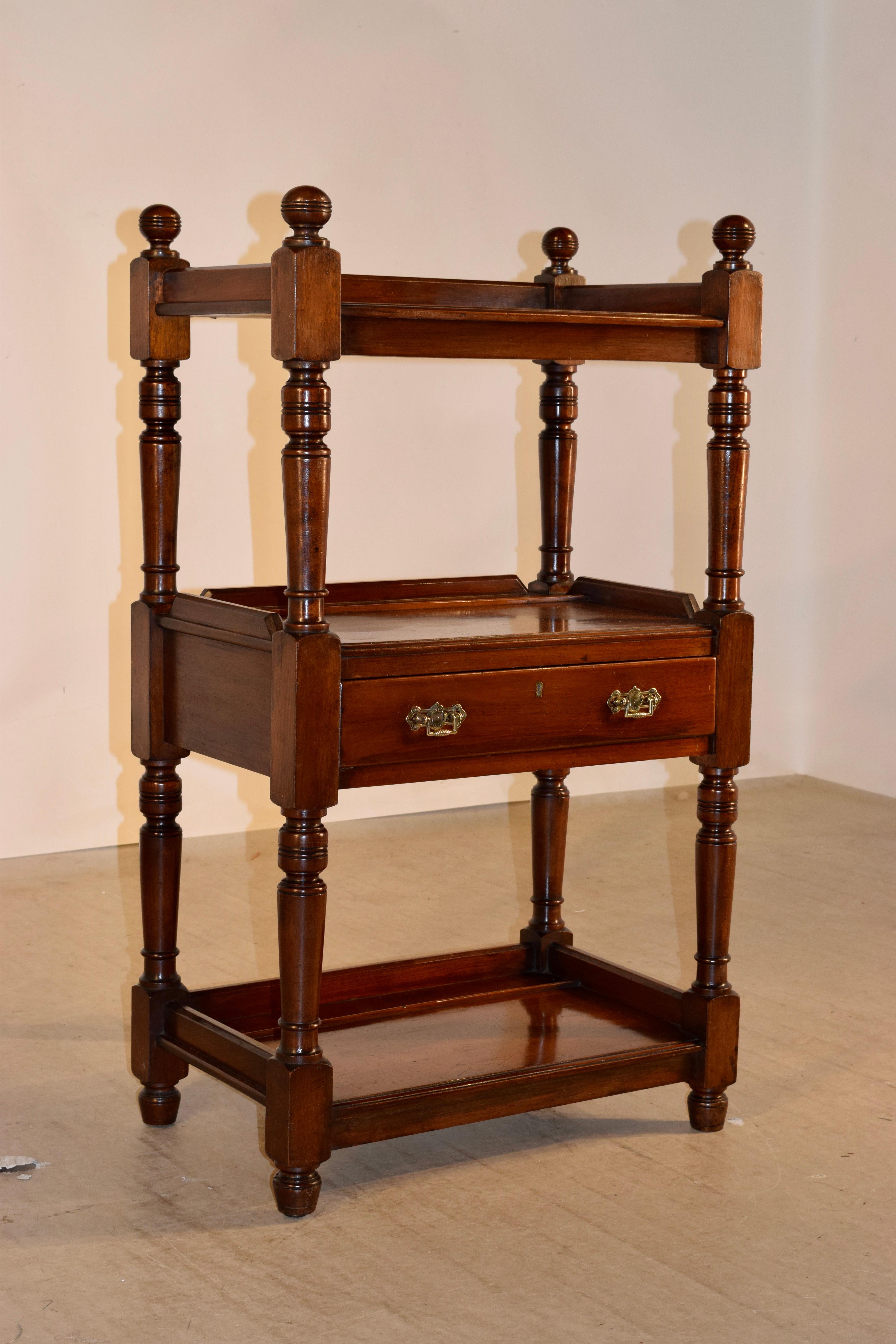 Victorian 19th Century English Mahogany Shelf