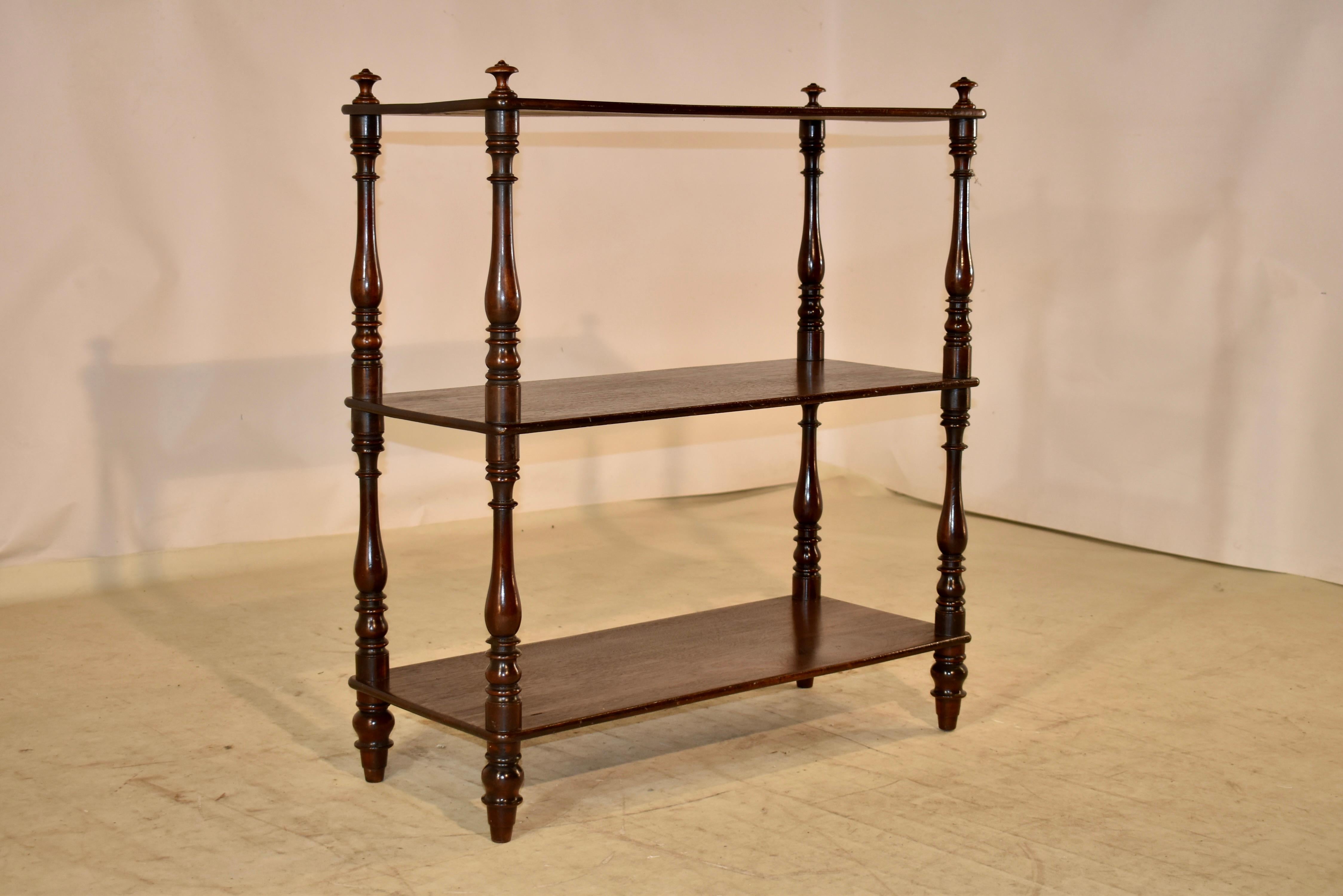 19th Century English Mahogany Shelf In Good Condition For Sale In High Point, NC