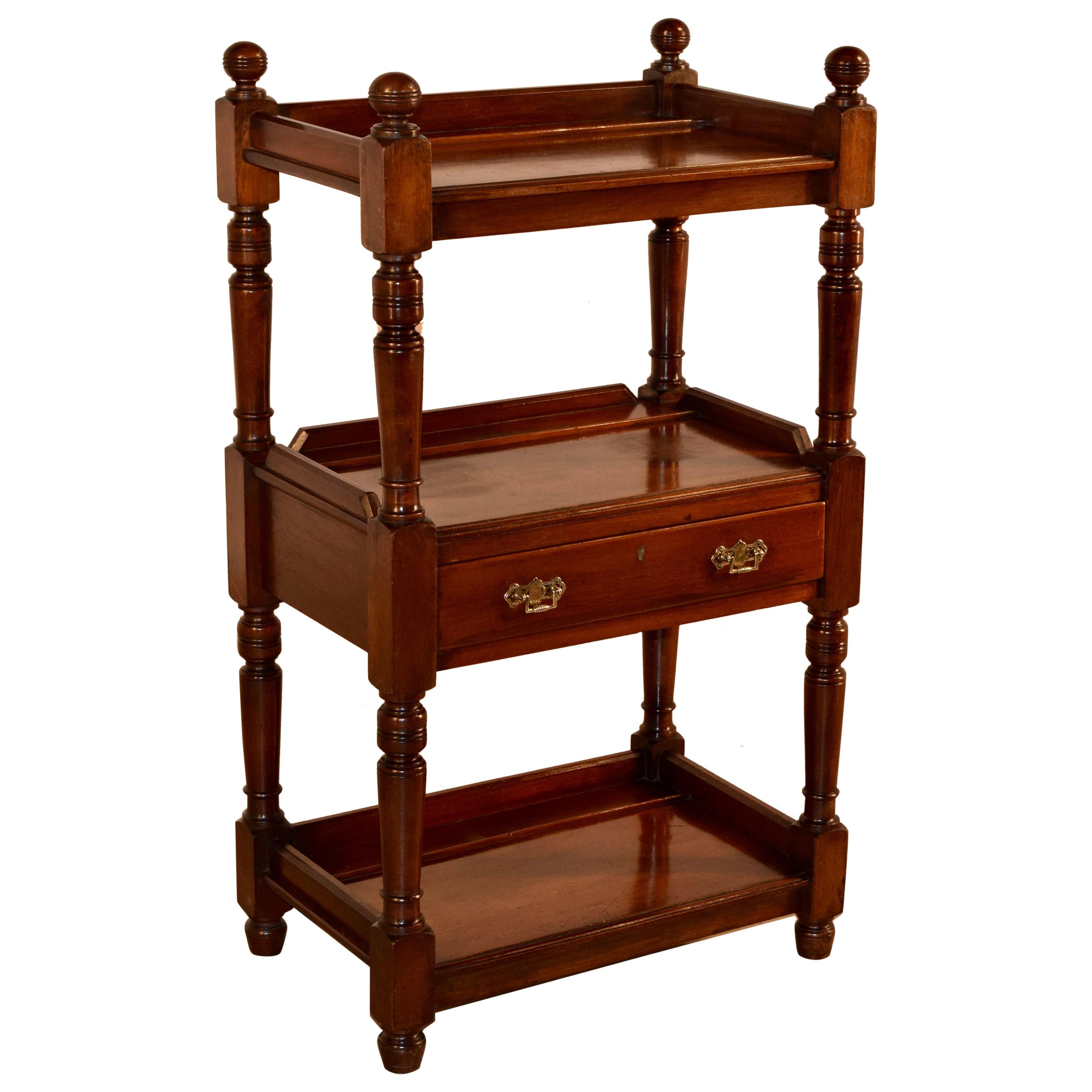 19th Century English Mahogany Shelf