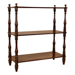 19th Century English Mahogany Shelf