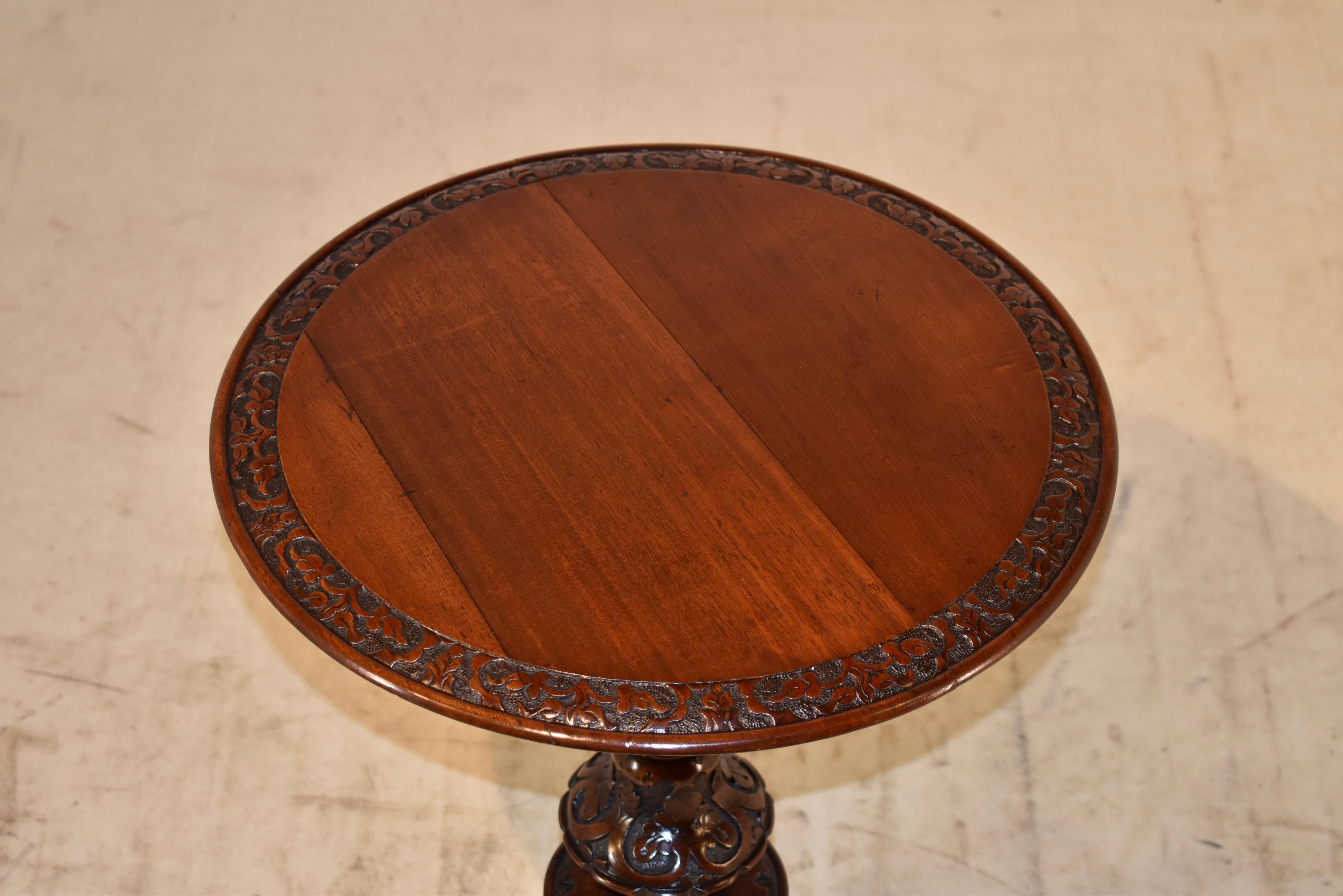 19th Century English Mahogany Side Table For Sale 5