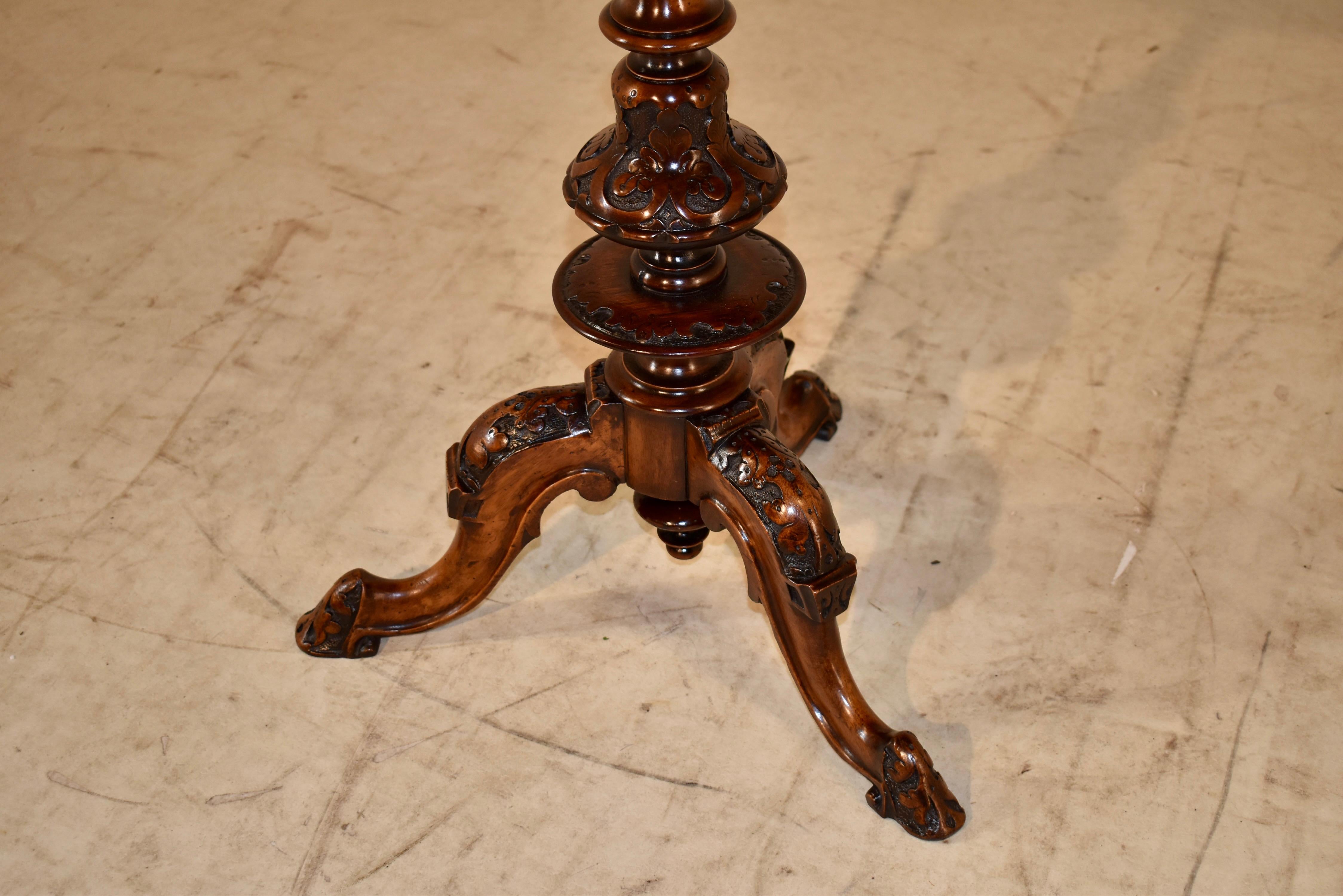 19th Century English Mahogany Side Table For Sale 1