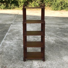 19th Century English Mahogany Sideboard, Server, Bookshelf