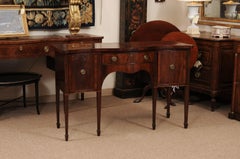 19th Century English Mahogany Sideboard with Serpentine Front