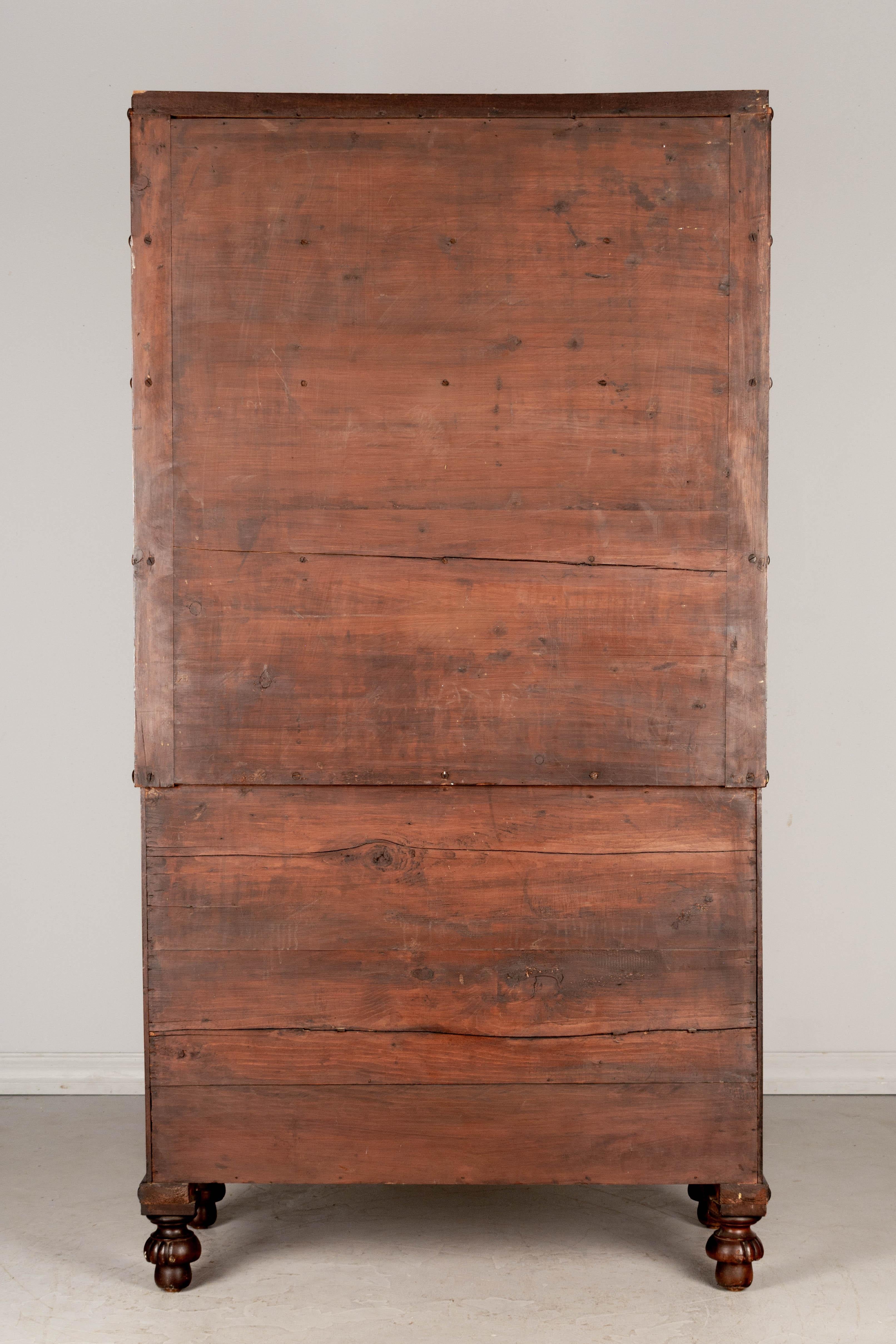 Englisches Mahagoni-Sideboard des 19. Jahrhunderts mit Regalen im Angebot 6