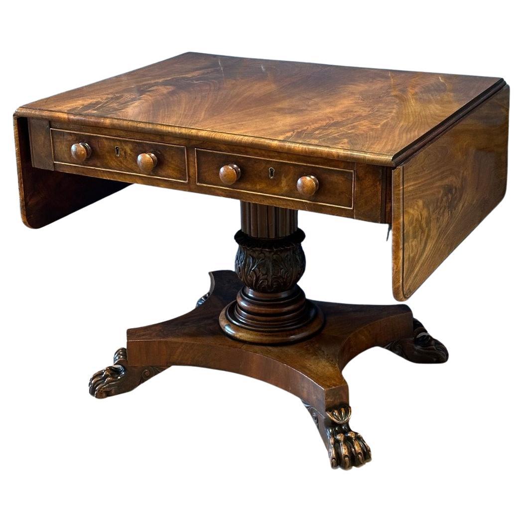 19th Century English mahogany sofa table.